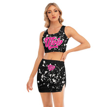 Load image into Gallery viewer, UTO IV Women's Camisole And Hip Skirt Suit
