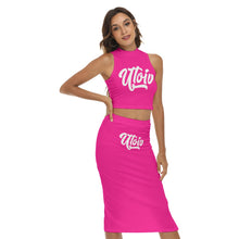 Load image into Gallery viewer, UTO IV Women's Tank Top & Split High Skirt Set