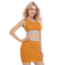 Load image into Gallery viewer, UTO IV V-Neck Vest Skirt Suit