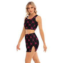 Load image into Gallery viewer, UTO IV Women's Camisole And Hip Skirt Suit