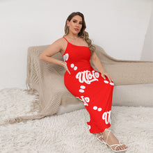 Load image into Gallery viewer, UTO IV Women's Oblique-Shoulder Exposure Dress With Side Split (Plus Size)
