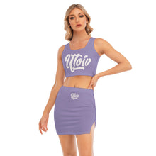 Load image into Gallery viewer, UTO IV Women's Camisole And Hip Skirt Suit