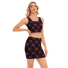 Load image into Gallery viewer, UTO IV Women's Camisole And Hip Skirt Suit