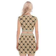 Load image into Gallery viewer, UTO IV V-Neck Vest Skirt Suit