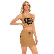 Load image into Gallery viewer, UTO IV Women's Camisole And Hip Skirt Suit