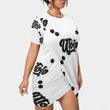 Load image into Gallery viewer, UTO IV Women’s Stacked Hem Dress With Short Sleeve(Plus Size)