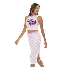 Load image into Gallery viewer, All-Over Print Women's Tank Top & Split High Skirt Set