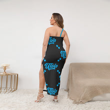 Load image into Gallery viewer, UTO IV Women's Oblique-Shoulder Exposure Dress With Side Split (Plus Size)