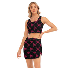 Load image into Gallery viewer, UTO IV Women's Camisole And Hip Skirt Suit