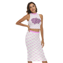 Load image into Gallery viewer, All-Over Print Women's Tank Top & Split High Skirt Set