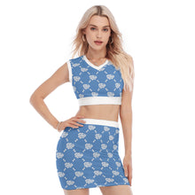 Load image into Gallery viewer, UTO IV V-Neck Vest Skirt Suit