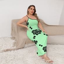 Load image into Gallery viewer, UTO IV Women's Oblique-Shoulder Exposure Dress With Side Split (Plus Size)
