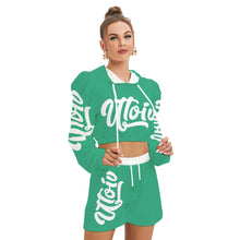Load image into Gallery viewer, UTO IV Women's Mirco Fleece Hoodie And Shorts Set
