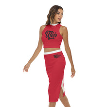 Load image into Gallery viewer, All-Over Print Women's Tank Top & Split High Skirt Set
