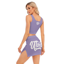 Load image into Gallery viewer, UTO IV Women's Camisole And Hip Skirt Suit