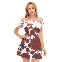 Load image into Gallery viewer, UTO IV "V-Day 23" Women's Off-shoulder Dress With Ruffle