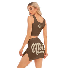 Load image into Gallery viewer, UTO IV Women's Camisole And Hip Skirt Suit