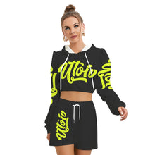 Load image into Gallery viewer, UTO IV Women's Mirco Fleece Hoodie And Shorts Set