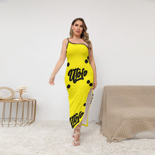 Load image into Gallery viewer, UTO IV Women's Oblique-Shoulder Exposure Dress With Side Split (Plus Size)