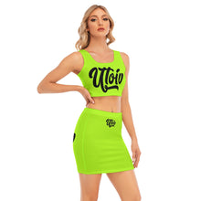 Load image into Gallery viewer, UTO IV Women's Camisole And Hip Skirt Suit