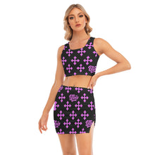 Load image into Gallery viewer, UTO IV Women's Camisole And Hip Skirt Suit