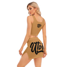 Load image into Gallery viewer, UTO IV Women's Camisole And Hip Skirt Suit