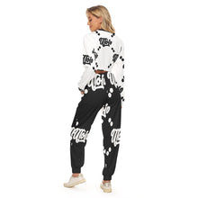 Load image into Gallery viewer, UTO IV "Dalmatian" Women's Crop Sweatshirt Suit