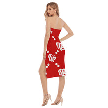 Load image into Gallery viewer, UTO IV Women's Side Split Tube Top Dress
