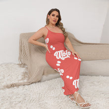 Load image into Gallery viewer, UTO IV Women's Oblique-Shoulder Exposure Dress With Side Split (Plus Size)
