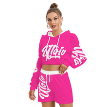 Load image into Gallery viewer, UTO IV Women's Mirco Fleece Hoodie And Shorts Set
