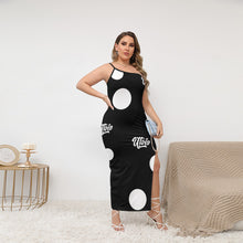 Load image into Gallery viewer, UTO IV Women's Oblique-Shoulder Exposure Dress With Side Split (Plus Size)