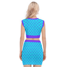 Load image into Gallery viewer, UTO IV V-Neck Vest Skirt Suit