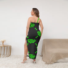 Load image into Gallery viewer, UTO IV Women's Oblique-Shoulder Exposure Dress With Side Split (Plus Size)