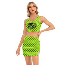 Load image into Gallery viewer, UTO IV Women's Camisole And Hip Skirt Suit