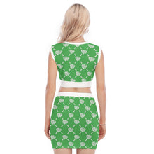 Load image into Gallery viewer, UTO IV V-Neck Vest Skirt Suit