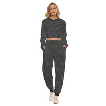 Load image into Gallery viewer, UTO IV "Midnight" Women's Crop Sweatshirt Suit