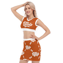 Load image into Gallery viewer, UTO IV V-Neck Vest Skirt Suit
