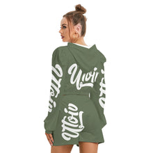 Load image into Gallery viewer, UTO IV Women's Mirco Fleece Hoodie And Shorts Set