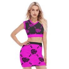 Load image into Gallery viewer, UTO IV V-Neck Vest Skirt Suit