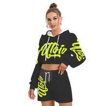 Load image into Gallery viewer, UTO IV Women's Mirco Fleece Hoodie And Shorts Set