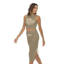 Load image into Gallery viewer, UTO IV Women's Tank Top & Split High Skirt Set
