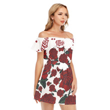 Load image into Gallery viewer, UTO IV "V-Day 23" Women's Off-shoulder Dress With Ruffle