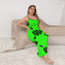 Load image into Gallery viewer, UTO IV Women's Oblique-Shoulder Exposure Dress With Side Split (Plus Size)
