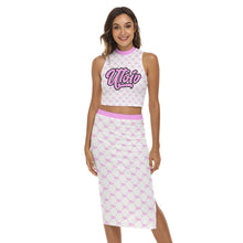 Load image into Gallery viewer, All-Over Print Women's Tank Top & Split High Skirt Set
