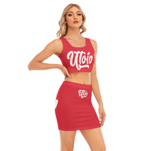 Load image into Gallery viewer, UTO IV Women's Camisole And Hip Skirt Suit