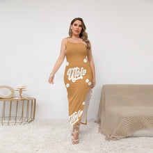 Load image into Gallery viewer, UTO IV Women's Oblique-Shoulder Exposure Dress With Side Split (Plus Size)