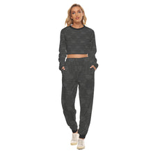 Load image into Gallery viewer, UTO IV "Midnight" Women's Crop Sweatshirt Suit