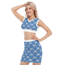 Load image into Gallery viewer, UTO IV V-Neck Vest Skirt Suit