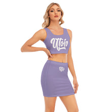 Load image into Gallery viewer, UTO IV Women's Camisole And Hip Skirt Suit