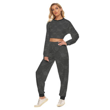 Load image into Gallery viewer, UTO IV "Midnight" Women's Crop Sweatshirt Suit